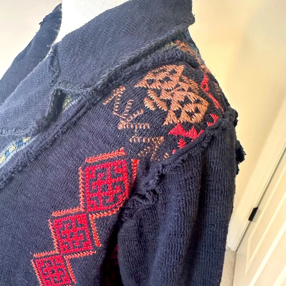 Johnny Was BIYA sweater jacket - Picture 3 of 4